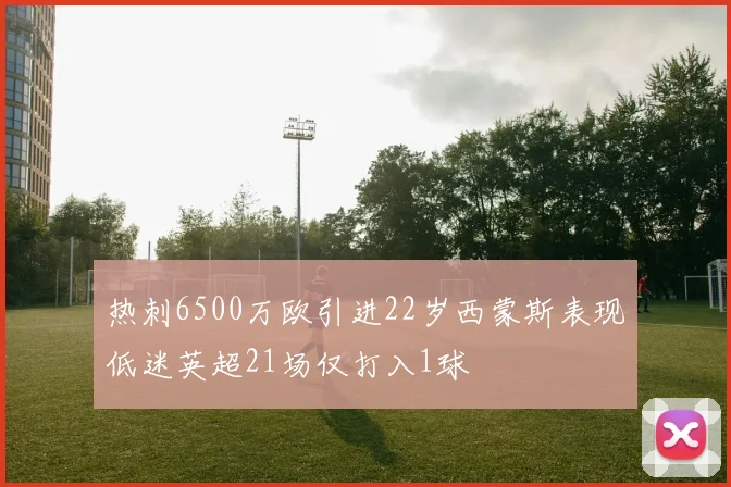 热刺6500万欧引进22岁西蒙斯表现低迷英超21场仅打入1球